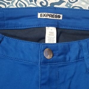 Express soft jeans in cobalt blue